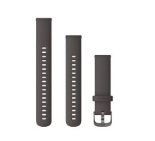 Ремінець Garmin 18 мм для годинників Venu, Vívoactive, Forerunner, чорний графіт