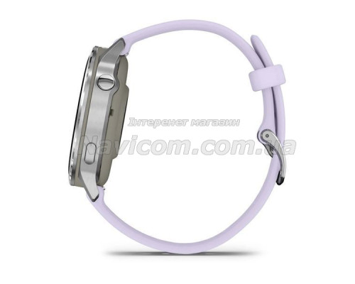 Смарт-годинник Garmin Venu 4 (41 мм) сріблястий з силіконовим ремінцем