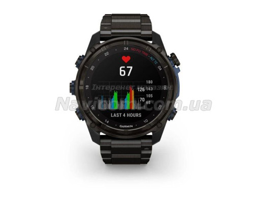 Смарт-часы Garmin Descent Mk3i - 51 мм, титан Carbon Grey DLC с титановым браслетом
