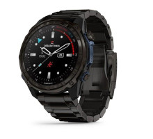 Смарт-годинник Garmin Descent Mk3i - 51 мм, титан Carbon Grey DLC  з титановим браслетом