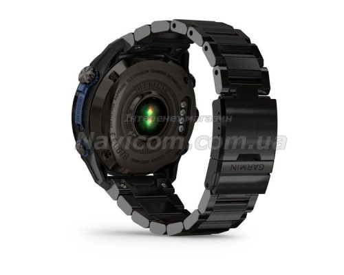 Смарт-годинник Garmin Descent Mk3i - 51 мм, титан Carbon Grey DLC  з титановим браслетом + Descent T2