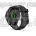 Смарт-часы Garmin Fenix 8 (43 мм), AMOLED Sapphire, титан с DLC-покрытием Carbon Gray и силиконовым ремешком