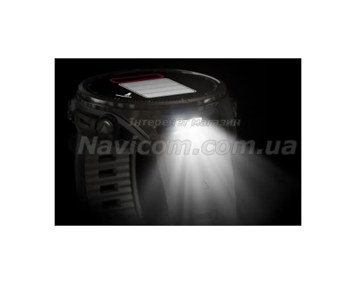 Смарт-часы Garmin Fenix 8 (43 мм), AMOLED Sapphire, титан с DLC-покрытием Carbon Gray и силиконовым ремешком