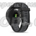 Смарт-годинник Garmin Forerunner 165, чорно-сірий силіконовий ремінець