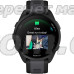 Смарт-годинник Garmin Forerunner 165 Music, чорний силіконовий ремінець