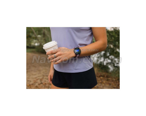 Смарт-часы Garmin Forerunner 165 Music, силиконовый ремешок сиреневый