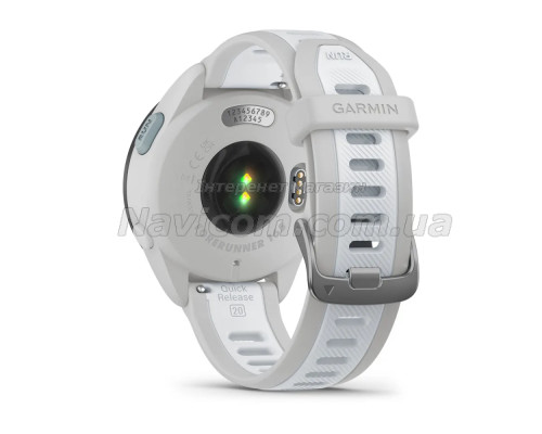 Смарт-годинник Garmin Forerunner 165, туманно-сірий силіконовий ремінець