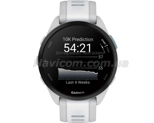 Смарт-годинник Garmin Forerunner 165, туманно-сірий силіконовий ремінець