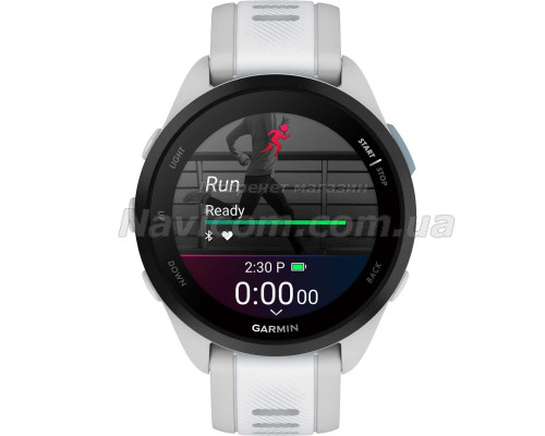 Смарт-годинник Garmin Forerunner 165, туманно-сірий силіконовий ремінець