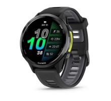 Смарт-годинник Garmin Forerunner 970 з сірим титановим безелем