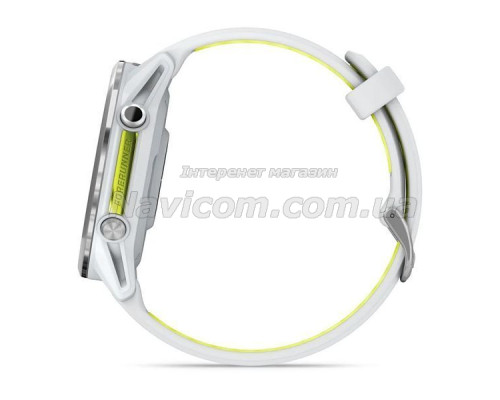Смарт-годинник Garmin Forerunner 970 білий  з титановим безелем