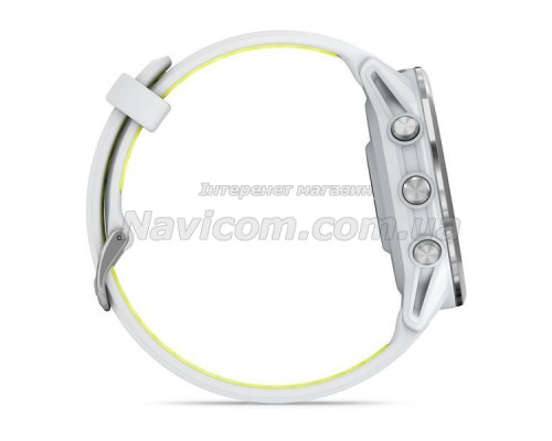 Смарт-годинник Garmin Forerunner 970 білий  з титановим безелем
