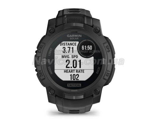 Смарт-годинник Garmin Instinct 3 (45 мм) Solar Tactical Edition чорний