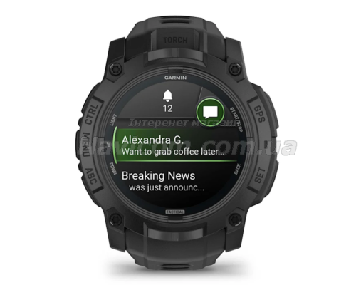 Смарт-годинник Garmin Instinct 3 (50 мм) AMOLED Tactical Edition чорний