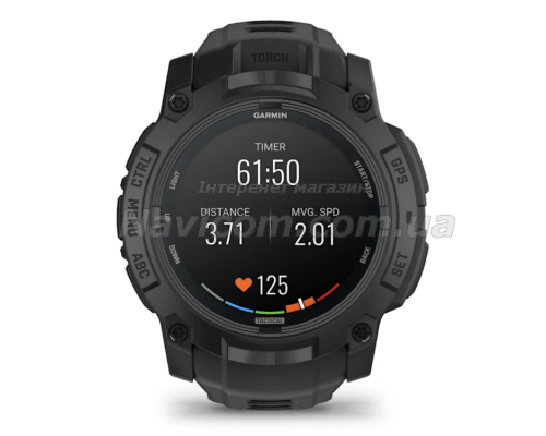 Смарт-годинник Garmin Instinct 3 (50 мм) AMOLED Tactical Edition чорний