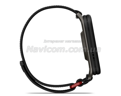 Смарт-годинник Garmin Venu X1 чорно-сланцевий із нейлоновим ремінцем ComfortFit