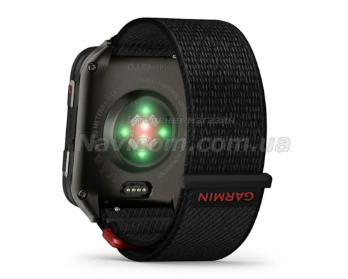 Смарт-годинник Garmin Venu X1 чорно-сланцевий із нейлоновим ремінцем ComfortFit