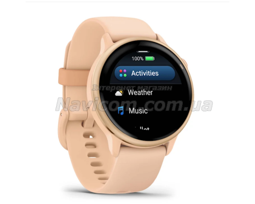 Смарт-годинник Garmin Vivoactive 6 кольору рожевий металік