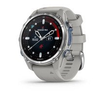 Смарт-годинник Garmin Descent Mk3 - 43 мм, нержавіюча сталь, силіконовий ремінець