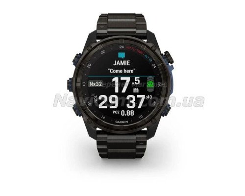 Смарт-часы Garmin Descent Mk3i - 51 мм, титан Carbon Grey DLC с титановым браслетом