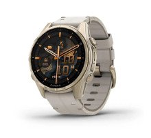 Смарт-часы Garmin Fenix 8 – 43 мм, AMOLED Sapphire с кожаным ремешком