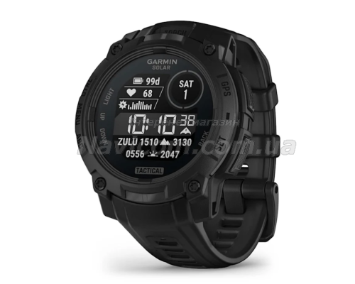 Смарт-годинник Garmin Instinct 3 (45 мм) Solar Tactical Edition чорний