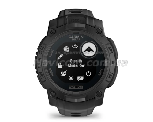 Смарт-годинник Garmin Instinct 3 (45 мм) Solar Tactical Edition чорний