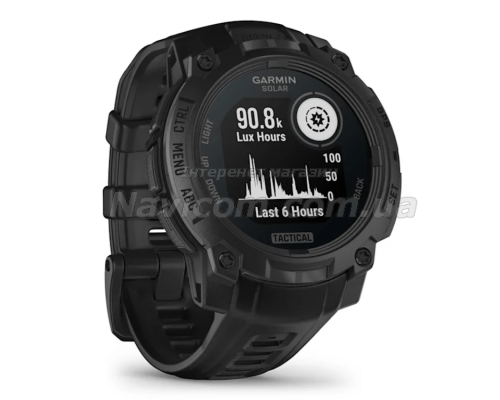 Смарт-годинник Garmin Instinct 3 (45 мм) Solar Tactical Edition чорний