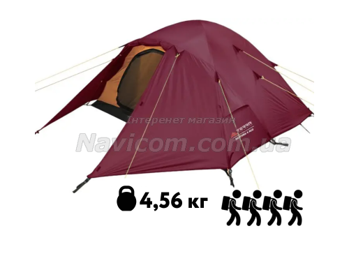 Намет Terra Incognita Baltora 4 Alu вишнева