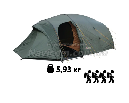 Намет Terra Incognita Bravo 4 Alu зелена