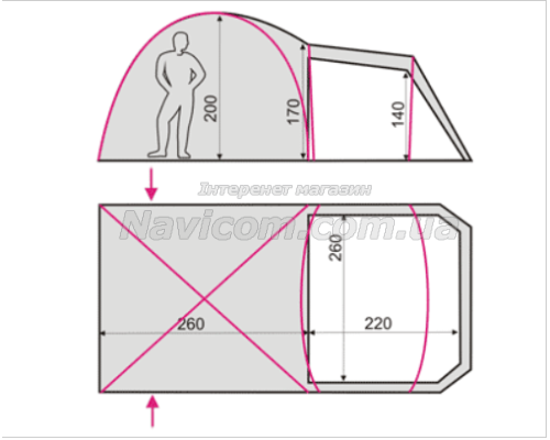 Намет Terra Incognita Grand 5 пісочний
