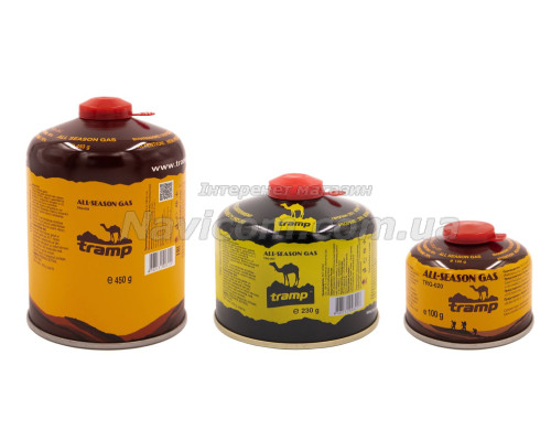 Балон газовий Tramp (різьбовий) 230 грам UTRG-003