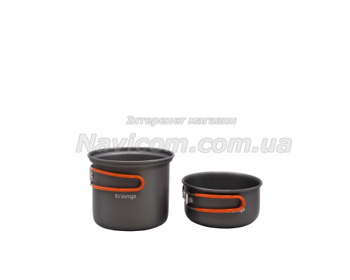 Кастрюля-кружка Tramp анодована з кришкою-сковорідкою 0,75+0,5л UTRC-145