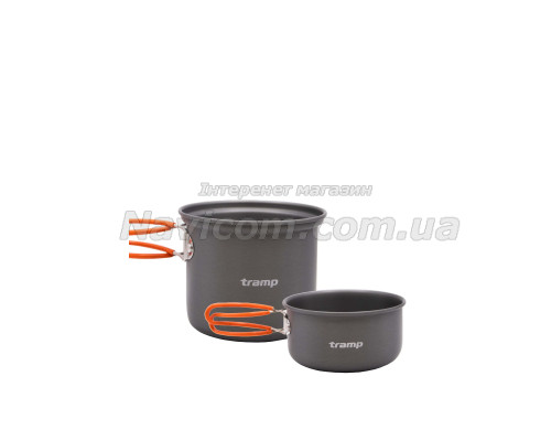 Кастрюля-кружка Tramp анодована з кришкою-сковорідкою 0,75+0,5л UTRC-145
