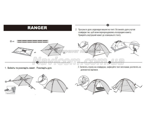 Намет Tramp Ranger 2 (v2) зелений TRT-099
