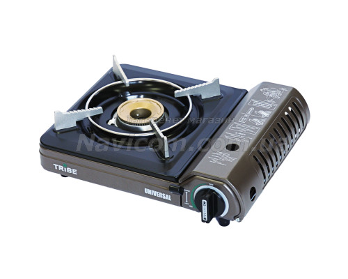 Плита газова портативна Tribe Universal з перехідником на великий балон