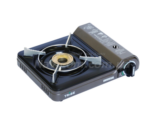 Плита газова портативна Tribe Universal з перехідником на великий балон