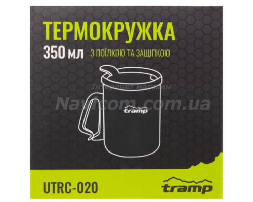 Термокружка Tramp с поилкой и защелкой 350мл UTRC-020-olive 