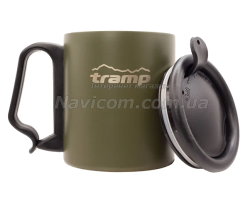 Термокружка Tramp с поилкой и защелкой 350мл UTRC-020-olive 