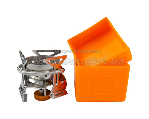 Пальник газовий зі шлангом та подвійним вбудованим вітрозахистом Tramp UTRG-047