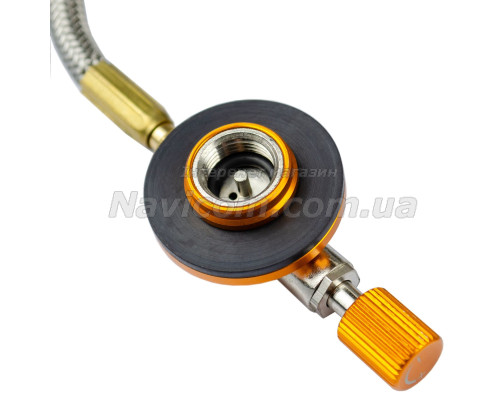 Пальник газовий зі шлангом та подвійним вбудованим вітрозахистом Tramp UTRG-047