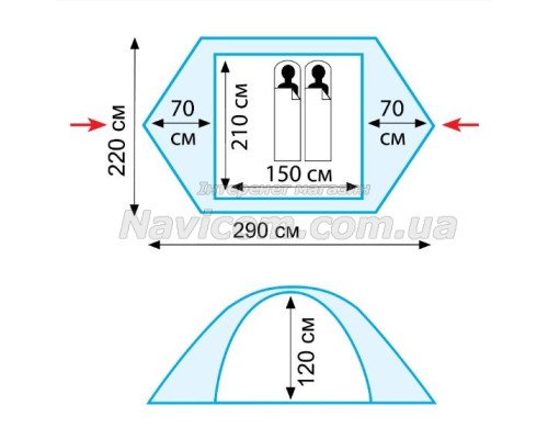 Намет Tramp Nishe 2 (v2) TRT-053