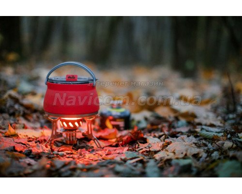 Чайник Tramp силіконовий з металевим дном 1л олива TRC-125