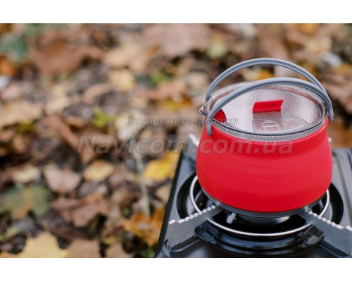 Чайник Tramp силіконовий з металевим дном 1л олива TRC-125