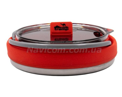 Чайник Tramp силіконовий з металевим дном 1л терракот TRC-125