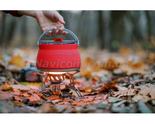 Чайник Tramp силіконовий з металевим дном 1л терракот TRC-125