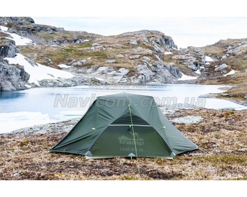 Намет Tramp Cloud 2 Si TRT-092-GREEN темно-зелений