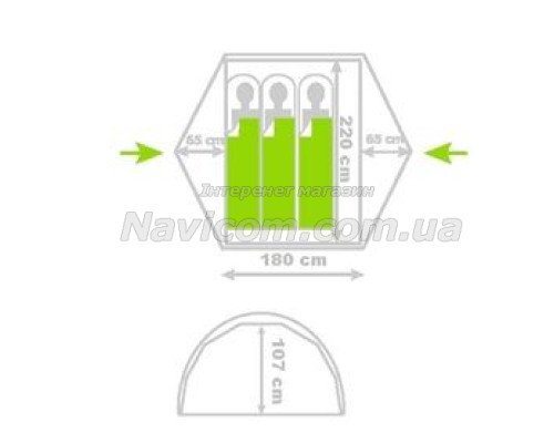 Намет Tramp Cloud 3 Si TRT-094