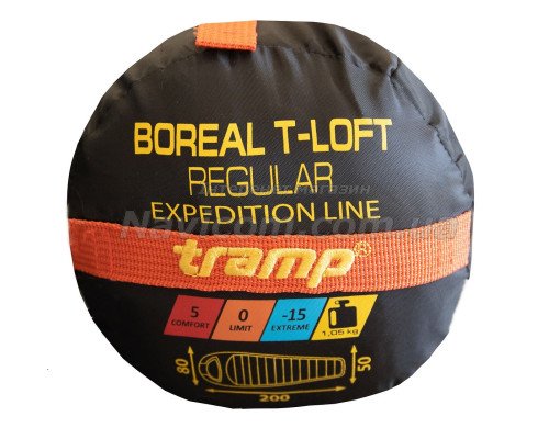 Спальний мішок Tramp Boreal Regular кокон лівий