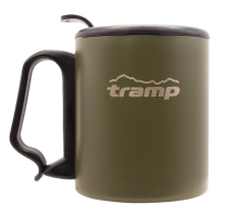 Термокухоль Tramp з поїлкою і защіпкою 350мл UTRC-020-olive